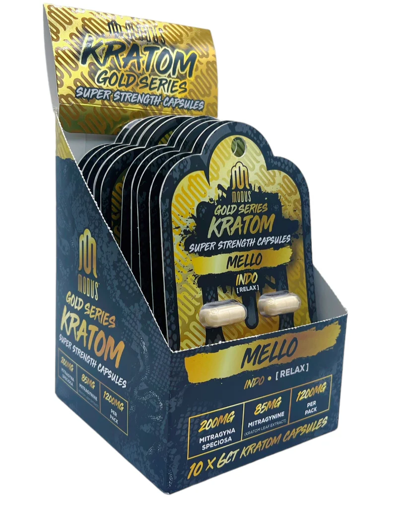 Modus - Gold Series Kratom Capsules - 3 Count - 1800mG - Image 4