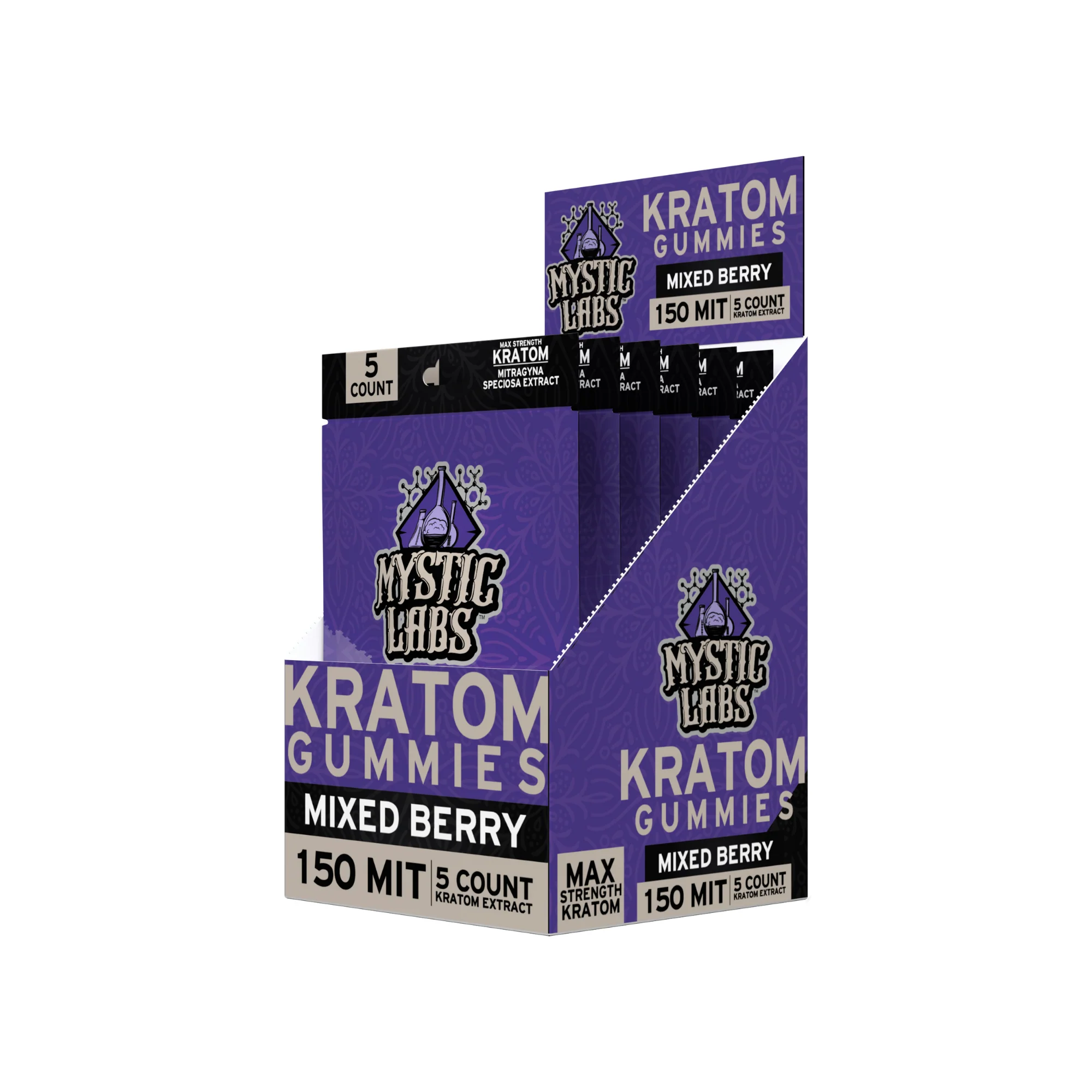 Mystic Labs - Kratom Gummies - 5 Count - 150 MIT - Image 4